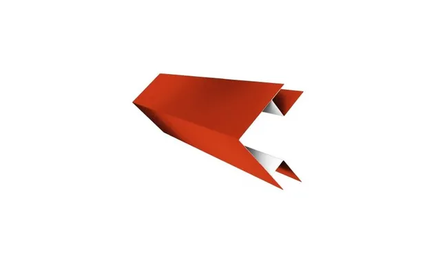 Планка угла внешнего сложная Кожуха сегментного 0,45 PE с пленкой RAL 2004 оранжевый