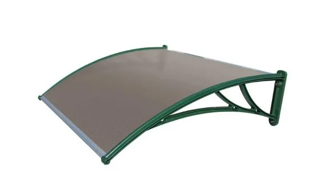 Krovent из поликарбоната 1200х930х280 бронзовый (зел.кроншт)