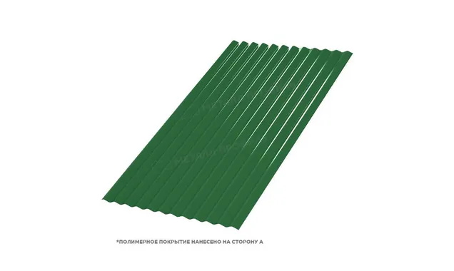 Профлист Металл Профиль МП18 0.5 NormanMP RAL 6002 Зеленый лист B