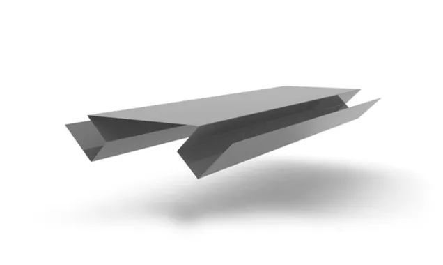 Планка угла внутреннего сложного БХ new 0,4 PE с пленкой RAL 7004 сигнальный белый (2м)