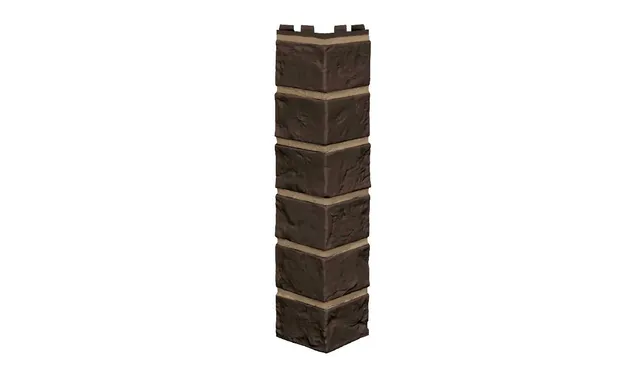 Наружный угол Vilo Brick Dark brown с фугой