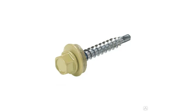 Саморез кровельный Daxmer 4,8х35 RAL 1002 (250) сверло №1