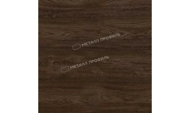 Планка карнизного свеса сложная 185х50х2000 (ECOSTEEL_MA-01-МореныйДуб-0.5)