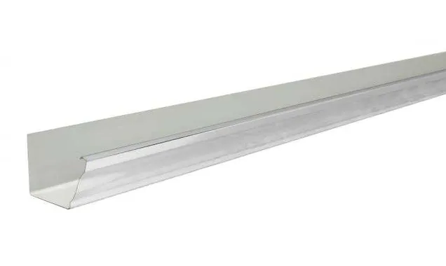 Желоб прямоугольный Optima 127мм 2,5м RAL 9003