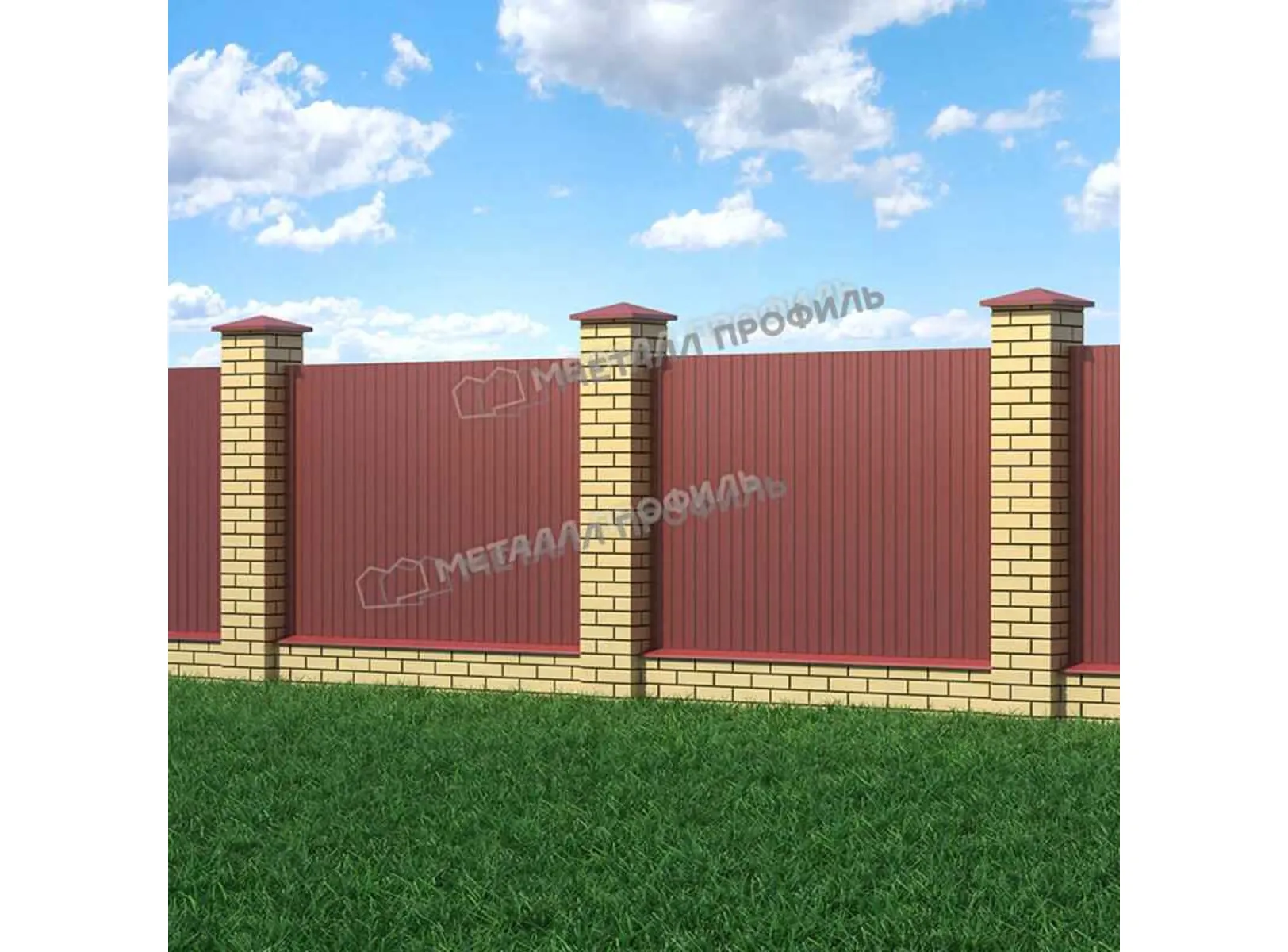 Профлист Металл Профиль МП10 0.45 VikingMP® RAL 3011 Коричнево-красный A