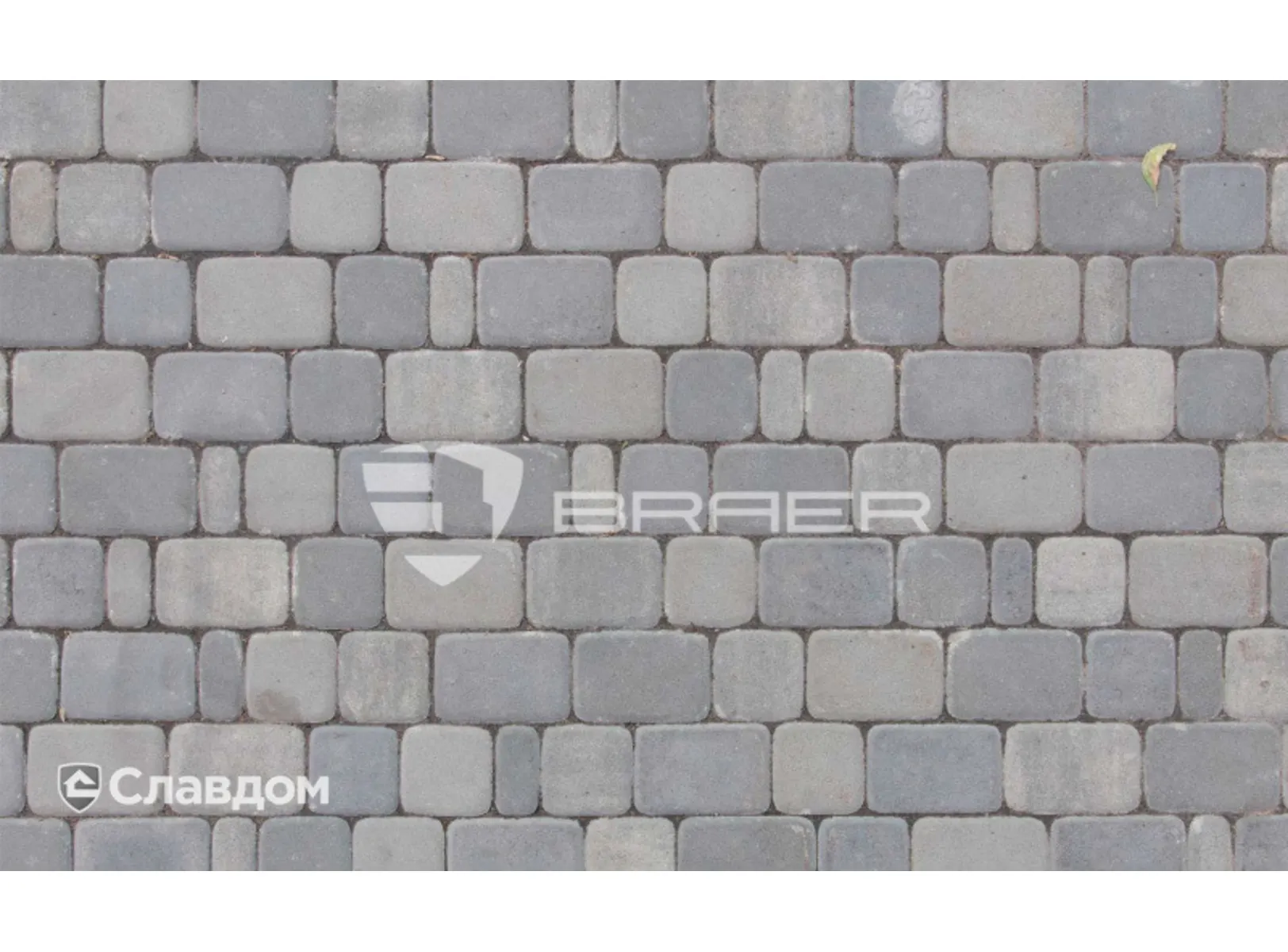 Тротуарная плитка Braer Классико ColorMix 60 мм Туман