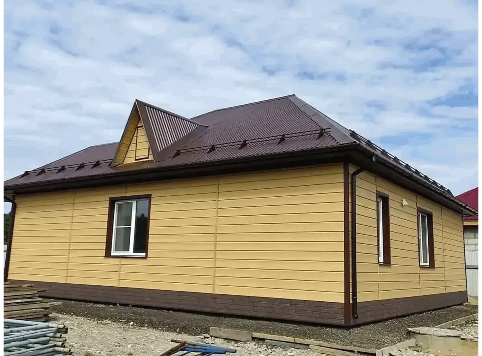 Фиброцементный сайдинг Decover RAL 2011 Sandy 8х190х3600