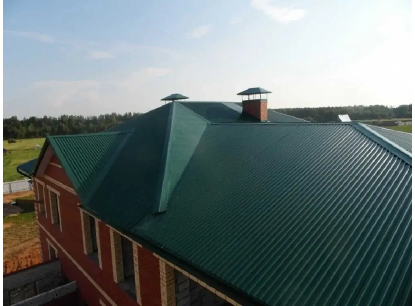 Профлист Grand Line C20В 0.4 Полиэстер RAL 6005 Зеленый мох