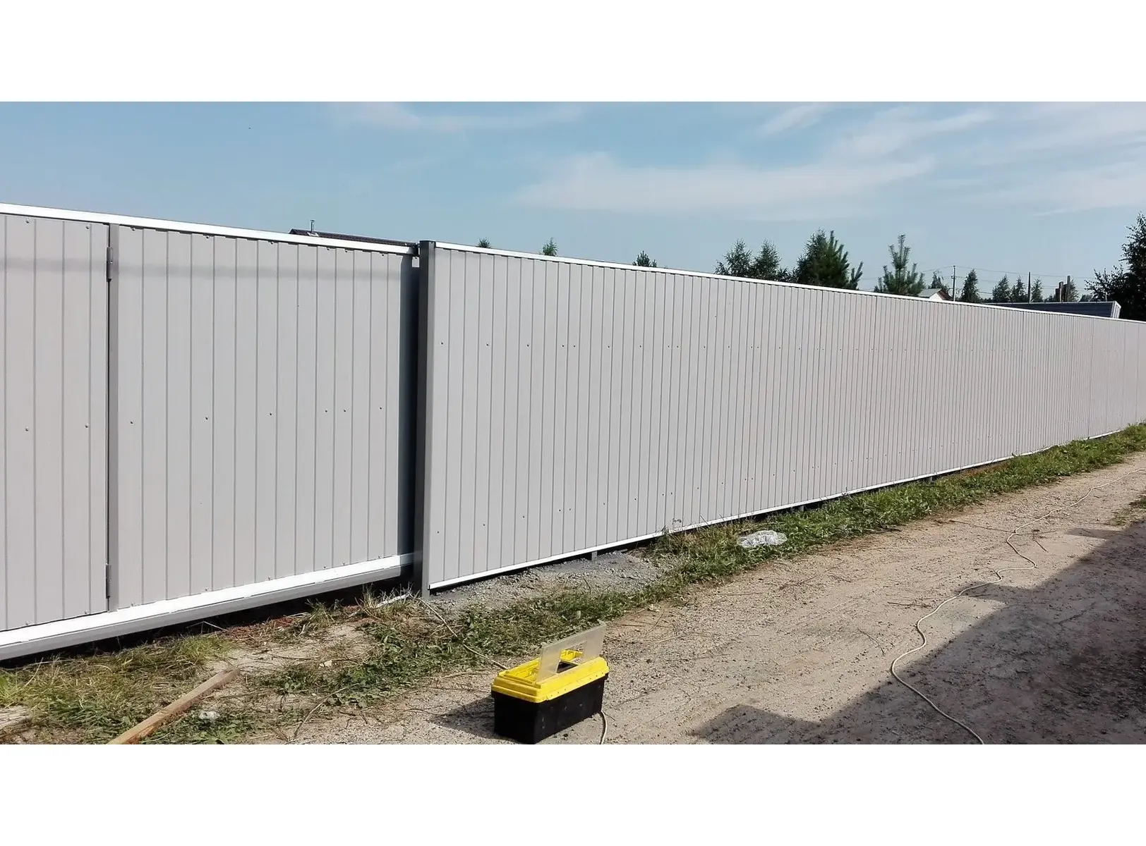 Профлист Металл Профиль C8 0.5 Полиэстер RAL 9002 Серо-белый B