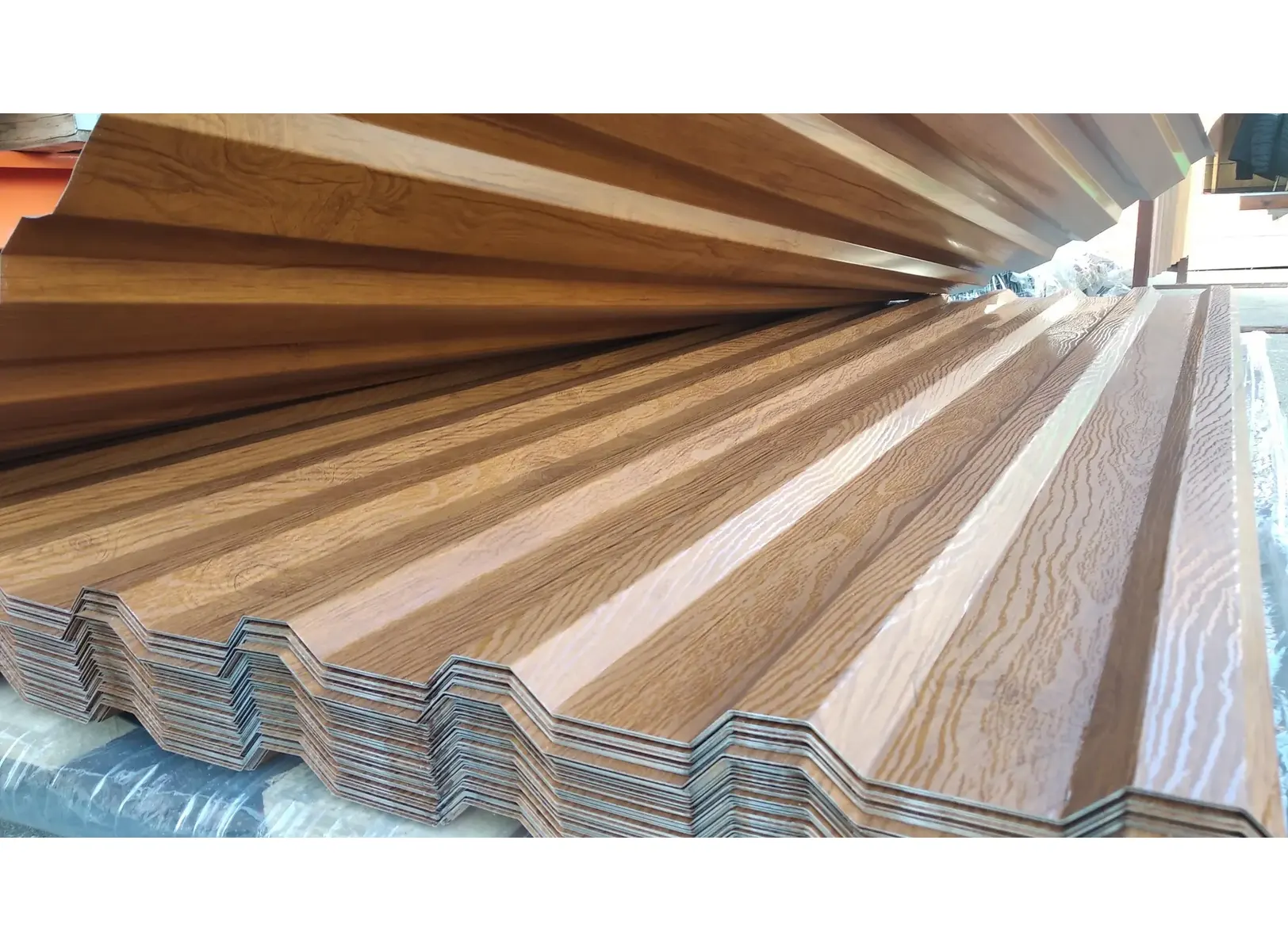 Профлист Grand Line C20В 0.45 Print Elite Milky wood