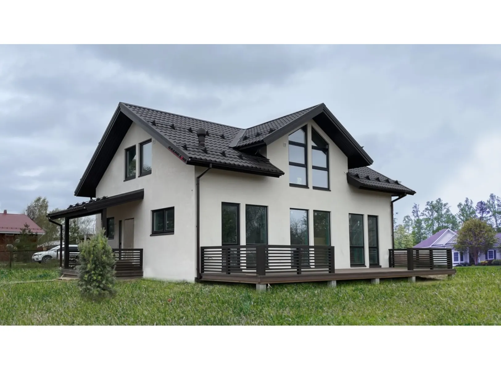 Металлочерепица Grand Line Classic 0,5 Atlas RR 32 Темно-коричневый