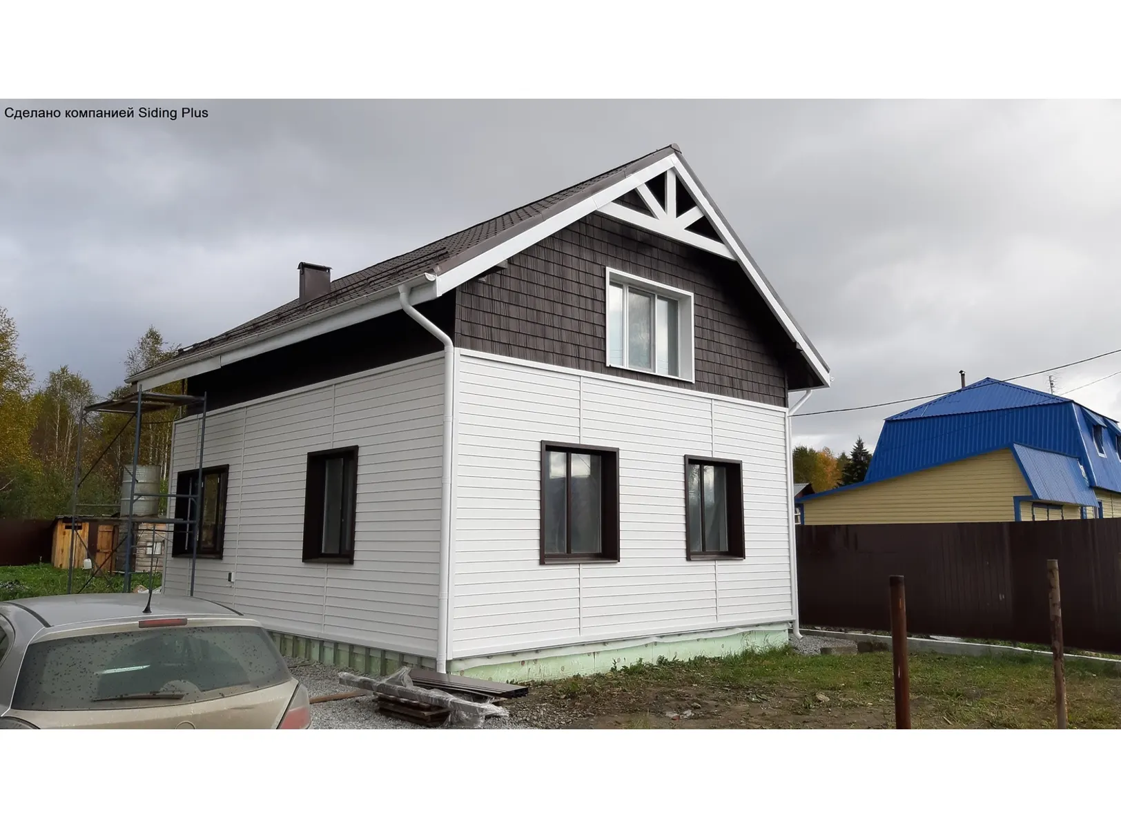 Виниловый сайдинг Docke Ёлочка D5C STANDARD Пломбир 3000×255