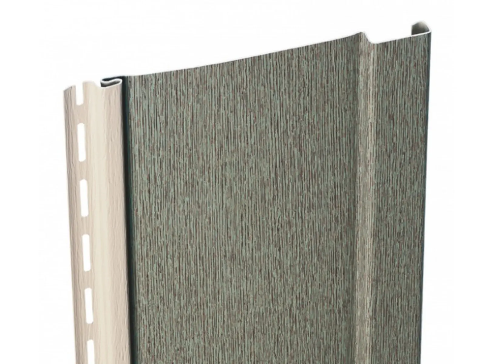 Виниловый сайдинг Mitten Board & Batten вертикальный Frost