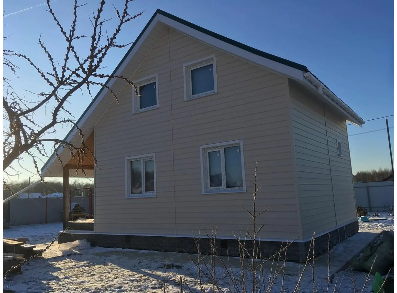 Виниловый сайдинг Docke Блок-Хаус D4.7T PREMIUM Банан 3600×243
