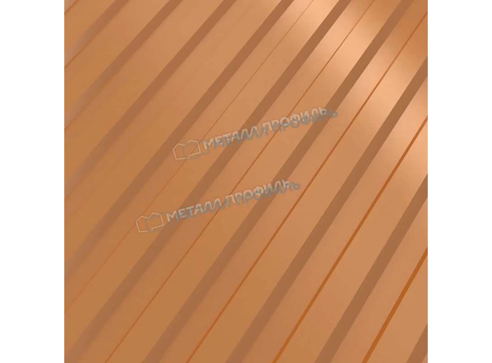 Профлист Металл Профиль МП10 0.5 AGNETA® двусторонний Copper/Copper, Медный/Медный A