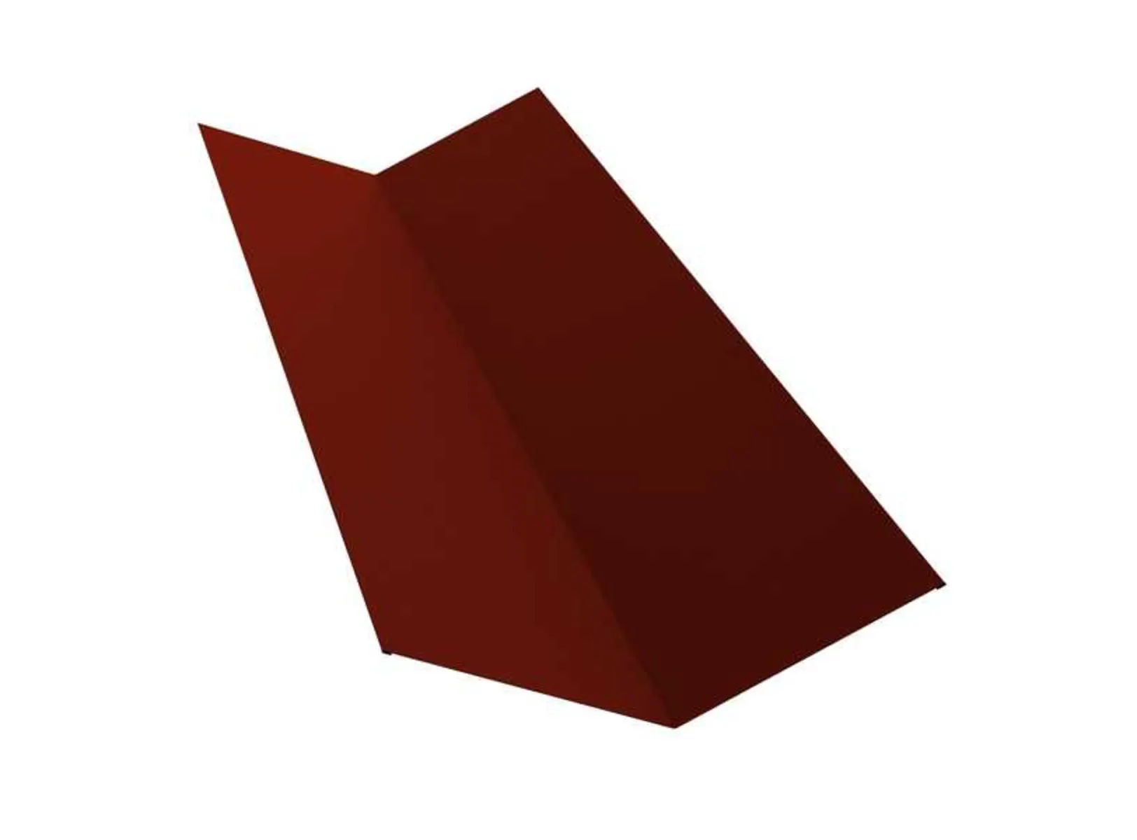 Планка ендовы верхней 145х145 0,5 Velur RAL 3009 оксидно-красный