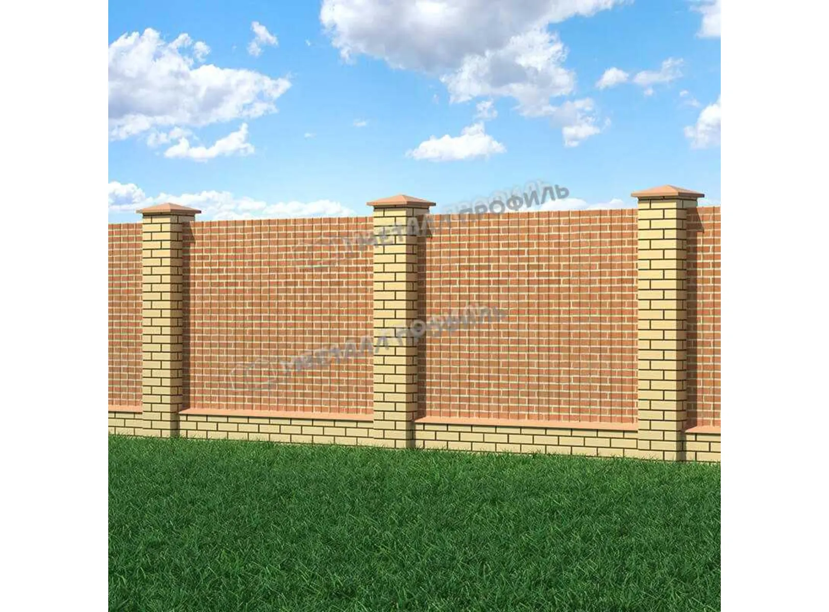 Профлист Металл Профиль C8 0.5 ECOSTEEL® Кирпич A