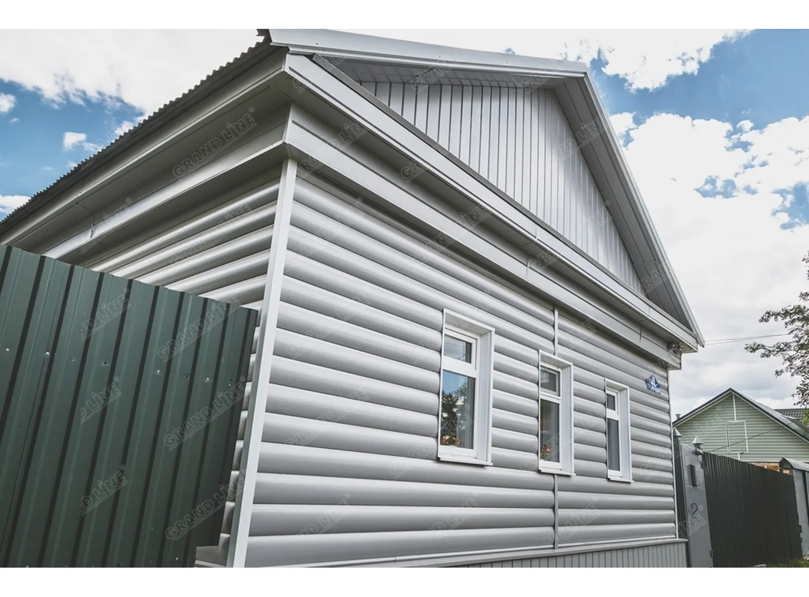 Акриловый сайдинг Grand Line Акрил. Премиум-коллекция Блок-хаус (Графит), 3,0м