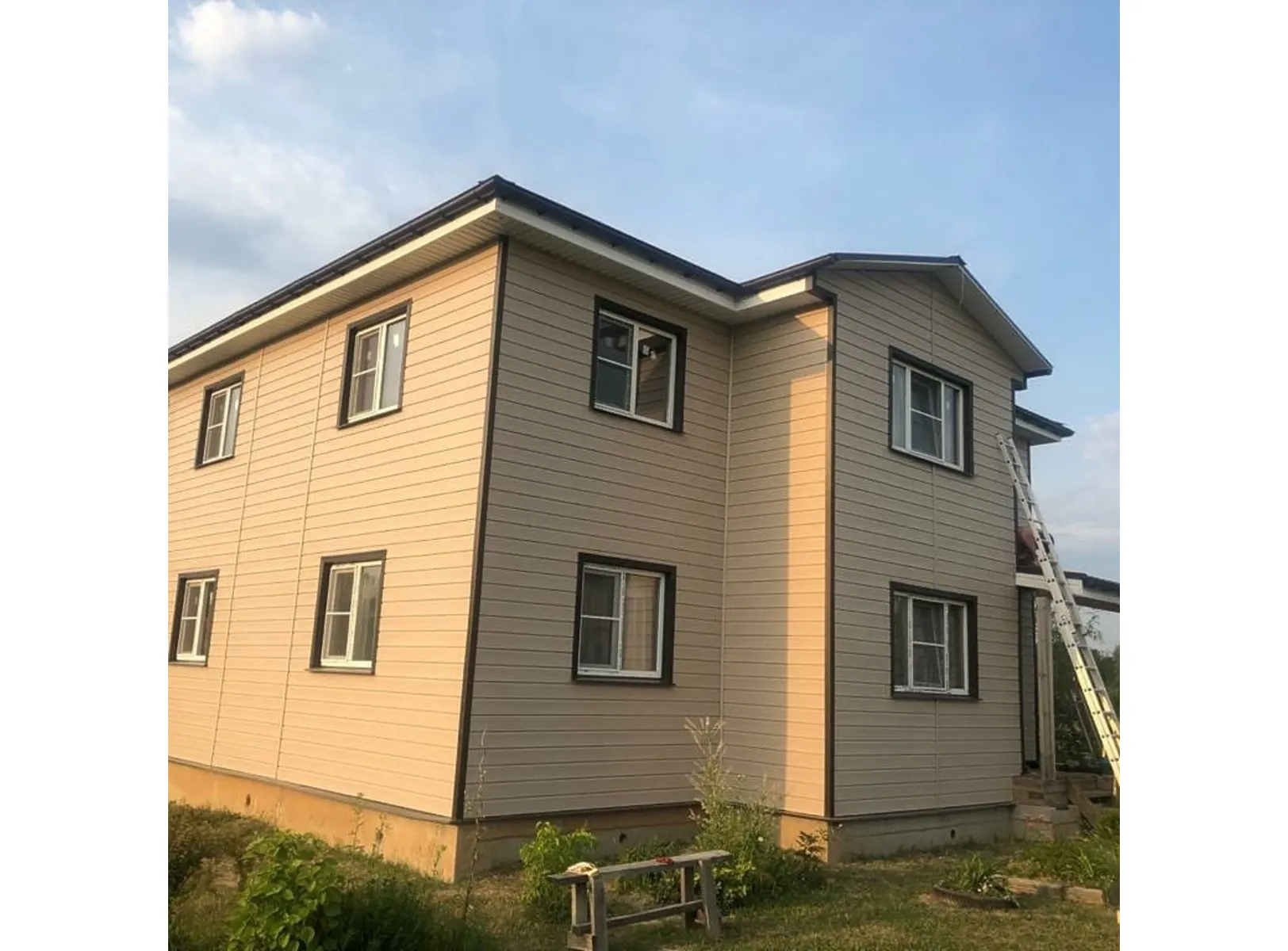 Виниловый сайдинг Docke Брус D6S PREMIUM Крем-Брюле 3600×300