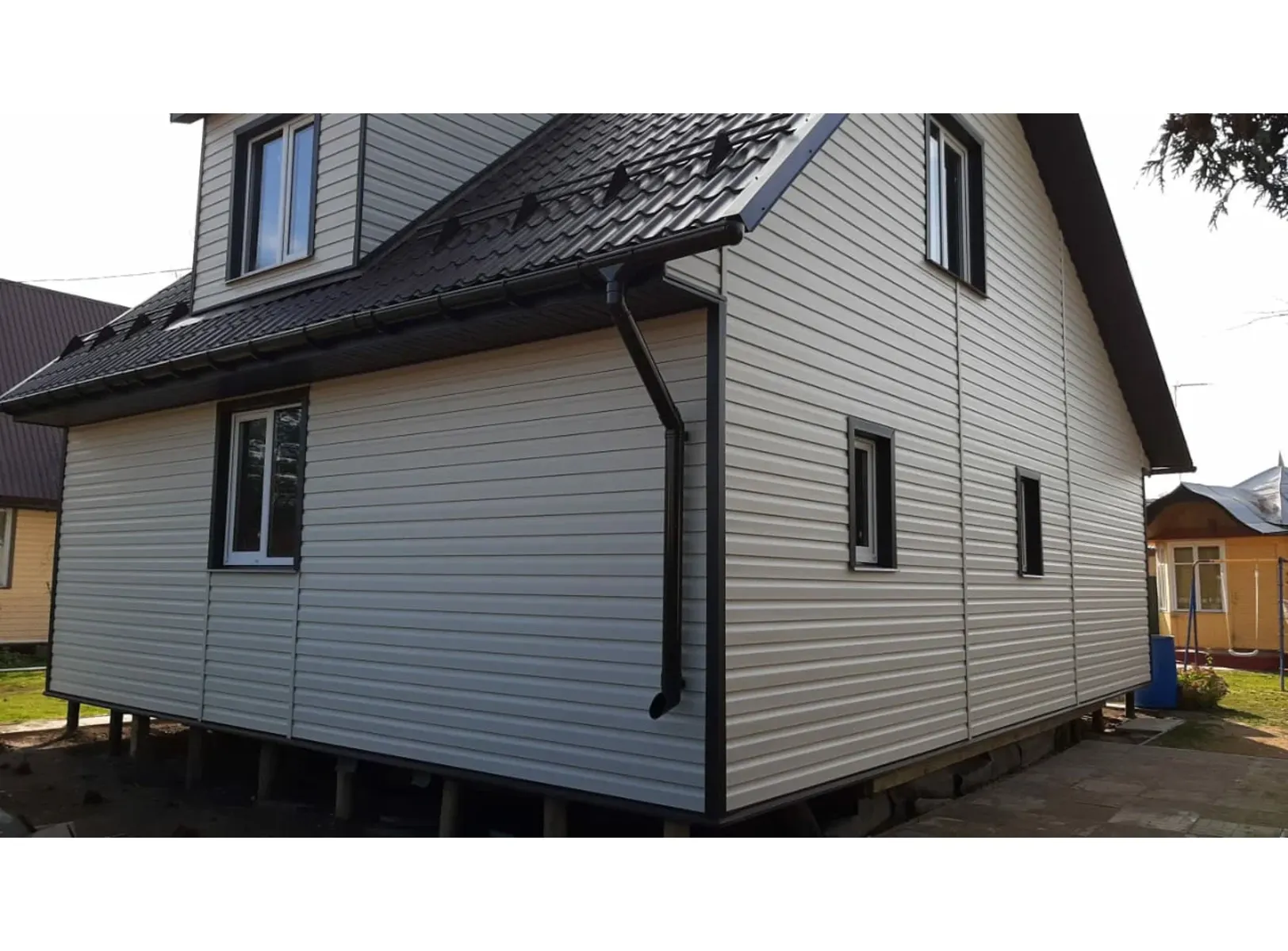 Виниловый сайдинг Docke Корабельный брус D4.5D PREMIUM Халва 3600×232