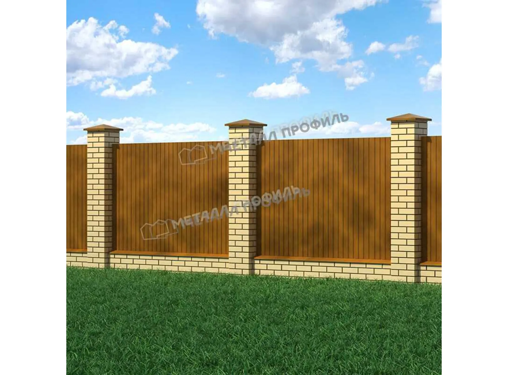 Профлист Металл Профиль МП10 0.5 CLOUDY® Anticato, Терракота B