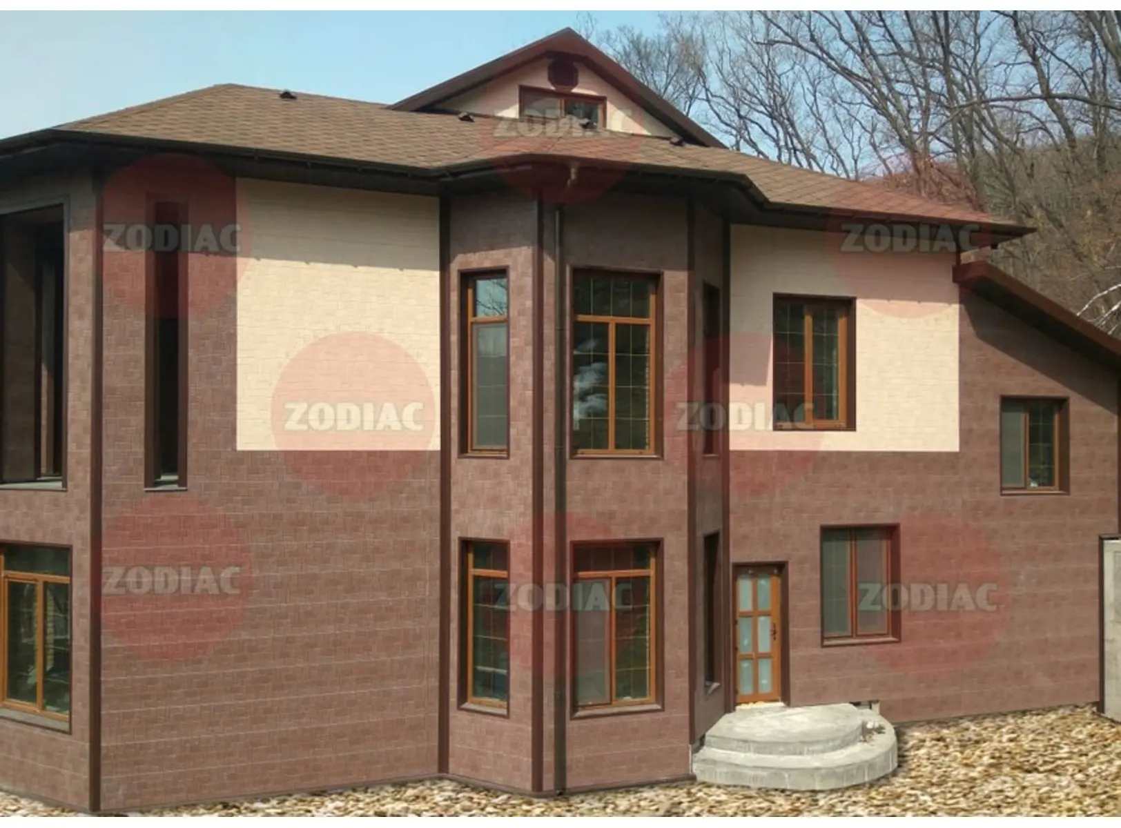 Фасадная панель Zodiac / Зодиак, Мозаика, 3800х380 мм, цвет AE5-001