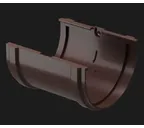 Соединитель желобов PREMIUM, шоколад