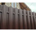 Штакетник Twin фигурный Grand Line 0,4 Полиэстер - double RAL8017 Шоколад