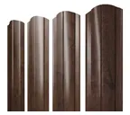 Штакетник Полукруглый Slim фигурный Grand Line 0,4 Print Premium Antique Wood Antique Wood