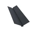 Планка ендовы верхней 115х30х115 0,5 Quarzit Pro Matt RAL 7024 мокрый асфальт