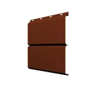 Софит ЭкоБрус без перфорации 0,345 Grand Line 0,5 Satin RAL 3009 оксидно-красный