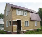 Виниловый сайдинг Docke Блок-Хаус D4.7T PREMIUM Капучино 3600×243