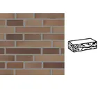 Кирпич клинкерный Muhr 34 EG Grau nuanciert Edelglanz готик, 290х90х52 мм