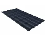 Металлочерепица Grand Line Kredo 0,5 GreenCoat Pural Matt BT RR 23 Мокрый асфальт