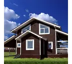 Акриловый сайдинг Grand Line Акрил. Премиум-коллекция Natural-Брус (Темный дуб), 3,0м