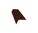 Планка карнизная широкая 100х85 0,45 Drap ST RR 32 (серо-зеленый) темно-коричневый