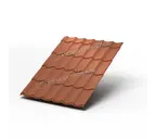 Металлочерепица Металл-Профиль Супермонтеррей 0,5 VikingMP® E RAL 8004 Коричневая медь