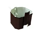 Кронштейн трубы на кирпич прямоугольный Vortex RAL 8017