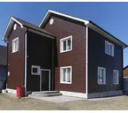 Акриловый сайдинг Grand Line Акрил. Премиум-коллекция Natural-Брус (Темный дуб), 3,0м