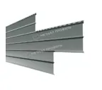 Металлический сайдинг Lбрус-XL Металл-Профиль ПЭ RAL 7005 Мышиный 14х335