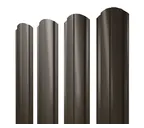 Штакетник Полукруглый Slim фигурный Grand Line 0,45 Drap RR 32 Темно-Коричневый