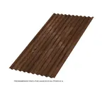 Профлист Металл Профиль C21 0.5 ECOSTEEL® матовый двусторонний Мореный дуб A