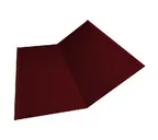 Планка ендовы нижней 300х300 0,5 Velur RAL 3005 красное вино