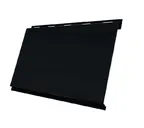 Металлический сайдинг Grand Line Вертикаль 0.5 мм classic GreenCoat Pural BT, matt с пленкой RR 33 черный (RAL 9005 черный)
