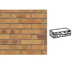 Кирпич клинкерный Muhr 06K Hellbraun-bunt Kohle готик, 240х115х52 мм