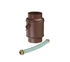 Водосборник цилиндрический в комплекте, 90/125, Коричневый матовый (RAL8017)