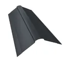 Планка конька фигурного 150x150 0,5 Satin с пленкой RAL 7016 антрацитово-серый
