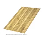 Профлист Металл Профиль C8 0.5 ECOSTEEL® текстурированный двусторонний Золотой дуб A