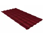 Металлочерепица Grand Line Kredo 0,45 Полиэстер RAL 3005 Красное вино