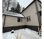 Виниловый сайдинг Docke Блок-Хаус D4.7T LUX под дерево Орех 3600×243